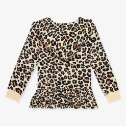 Posh Peanut French Terry Long Sleeve Ruffled Zippered Hoodie Cheap