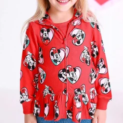 Posh Peanut French Terry Long Sleeve Ruffled Zippered Hoodie Sale