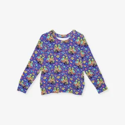 Posh Peanut French Terry Pullover Sweatshirt New