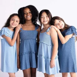Posh Peanut French Terry Ruffled Dress Online