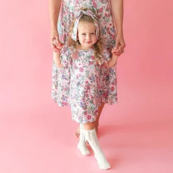 Posh Peanut French Terry Ruffled Dress Sale