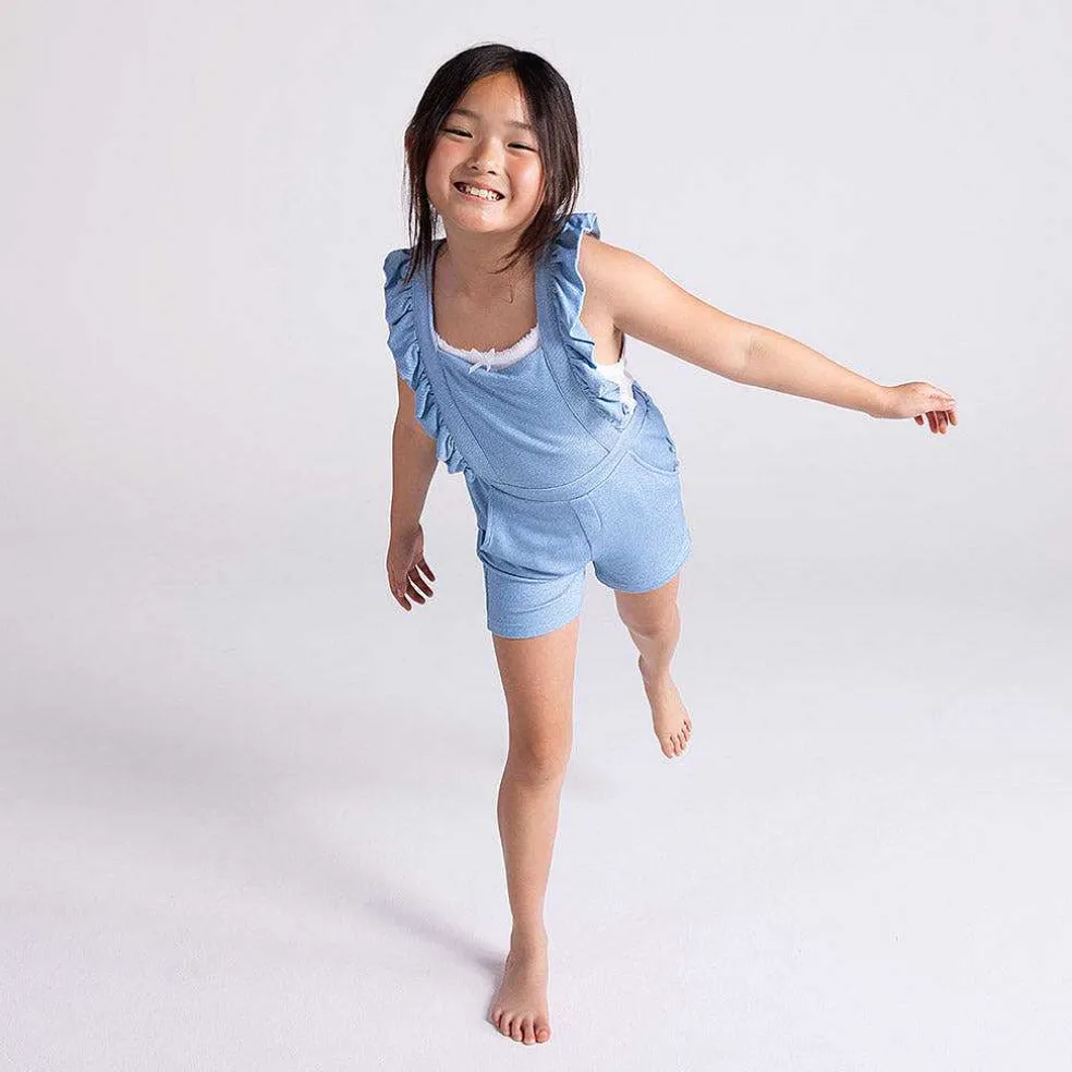 Posh Peanut French Terry Short Overalls Online