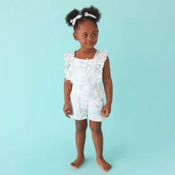 Posh Peanut French Terry Short Overalls Best