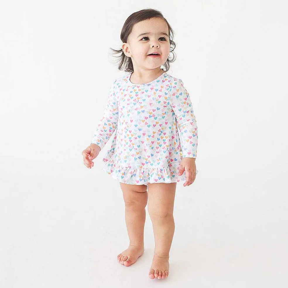 Posh Peanut Long Sleeve Bubble Romper Dress Online
