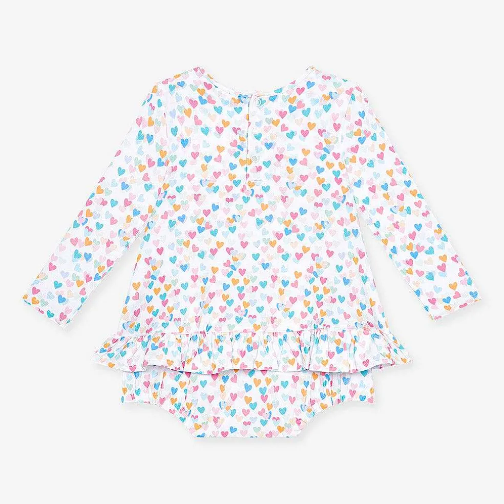 Posh Peanut Long Sleeve Bubble Romper Dress Online
