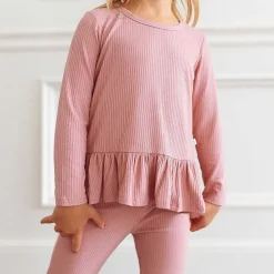 Posh Peanut Long Sleeve Ruffled Loose Fit Shirt Store