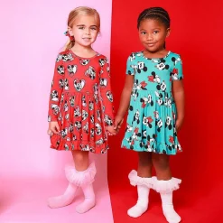Posh Peanut Long Sleeve Ruffled Twirl Dress Store