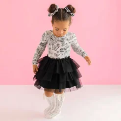 Posh Peanut Long Sleeve Tulle Dress Best Sale