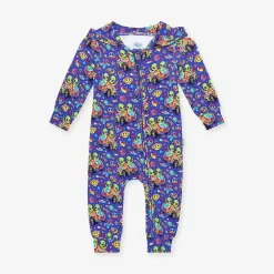 Posh Peanut Long Sleeve Zippered Hooded Romper Best Sale