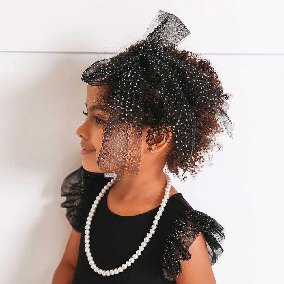 Posh Peanut Luxe Tulle Bow Hair Clip Flash Sale