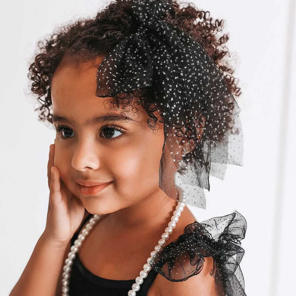 Posh Peanut Luxe Tulle Bow Hair Clip Flash Sale