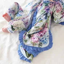 Posh Peanut Minky Ruffled Luxette Patoo® Blanket Clearance