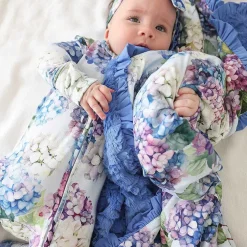 Posh Peanut Minky Ruffled Luxette Patoo® Blanket Clearance