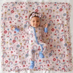 Posh Peanut Minky Ruffled Luxette Patoo® Blanket Online