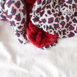 Posh Peanut Minky Ruffled Luxette Patoo® Blanket Outlet