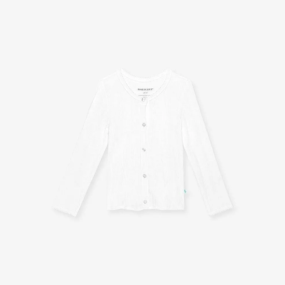 Posh Peanut Pointelle Cardigan Sale