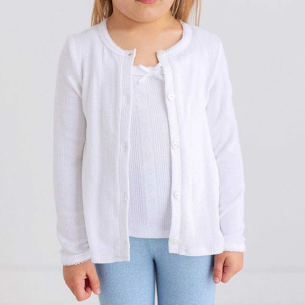 Posh Peanut Pointelle Cardigan Sale