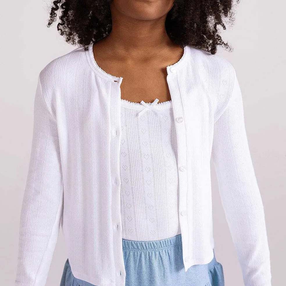 Posh Peanut Pointelle Cardigan Sale