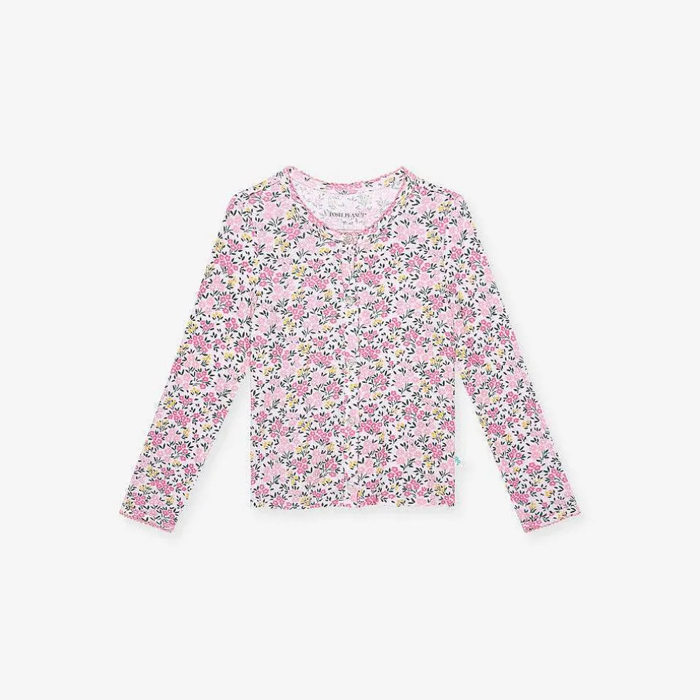 Posh Peanut Pointelle Cardigan Cheap