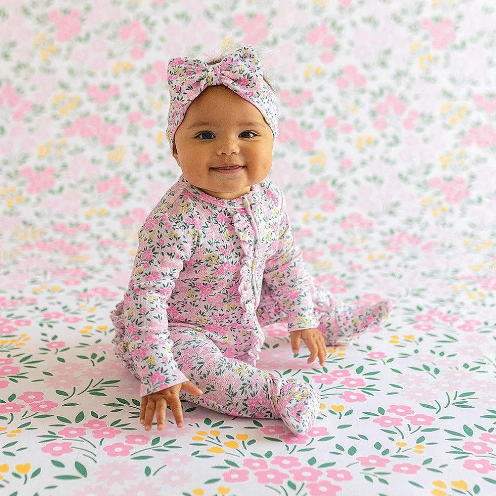 Posh Peanut Pointelle Footie Ruffled Zippered One Piece Best