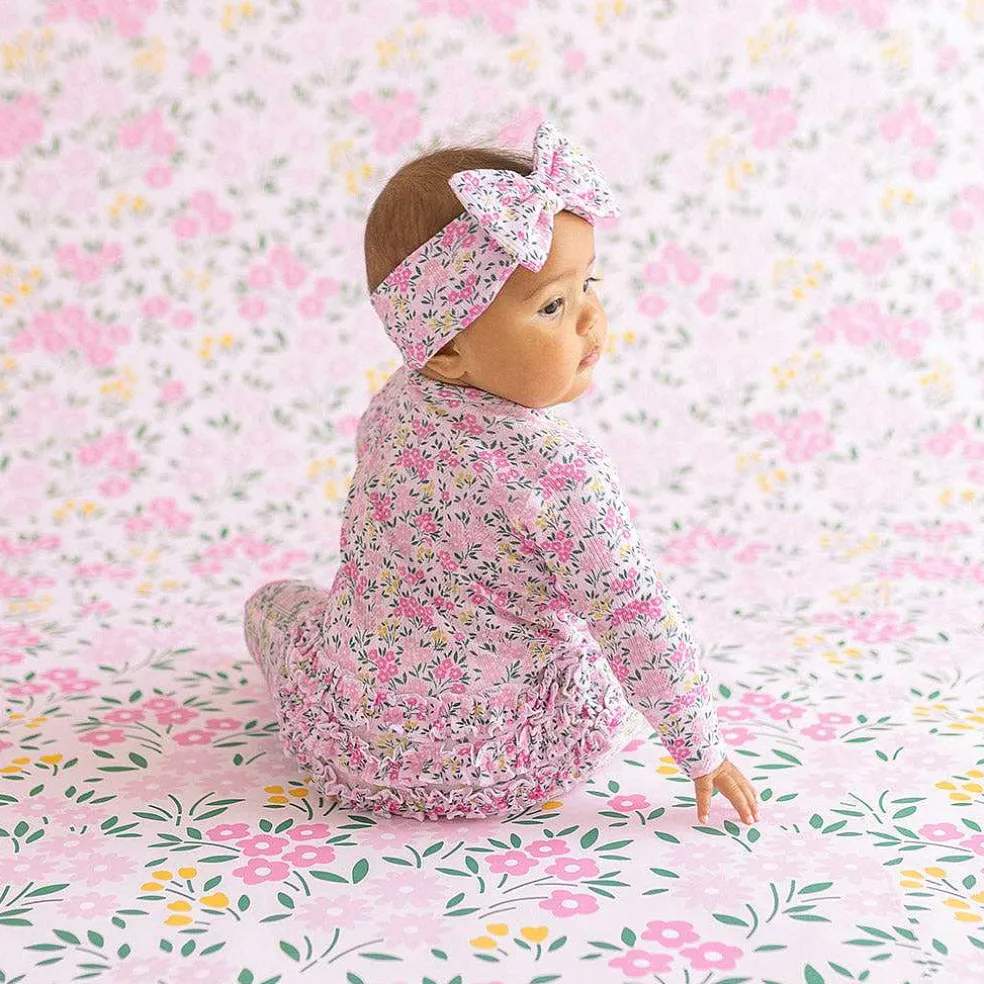 Posh Peanut Pointelle Footie Ruffled Zippered One Piece Best