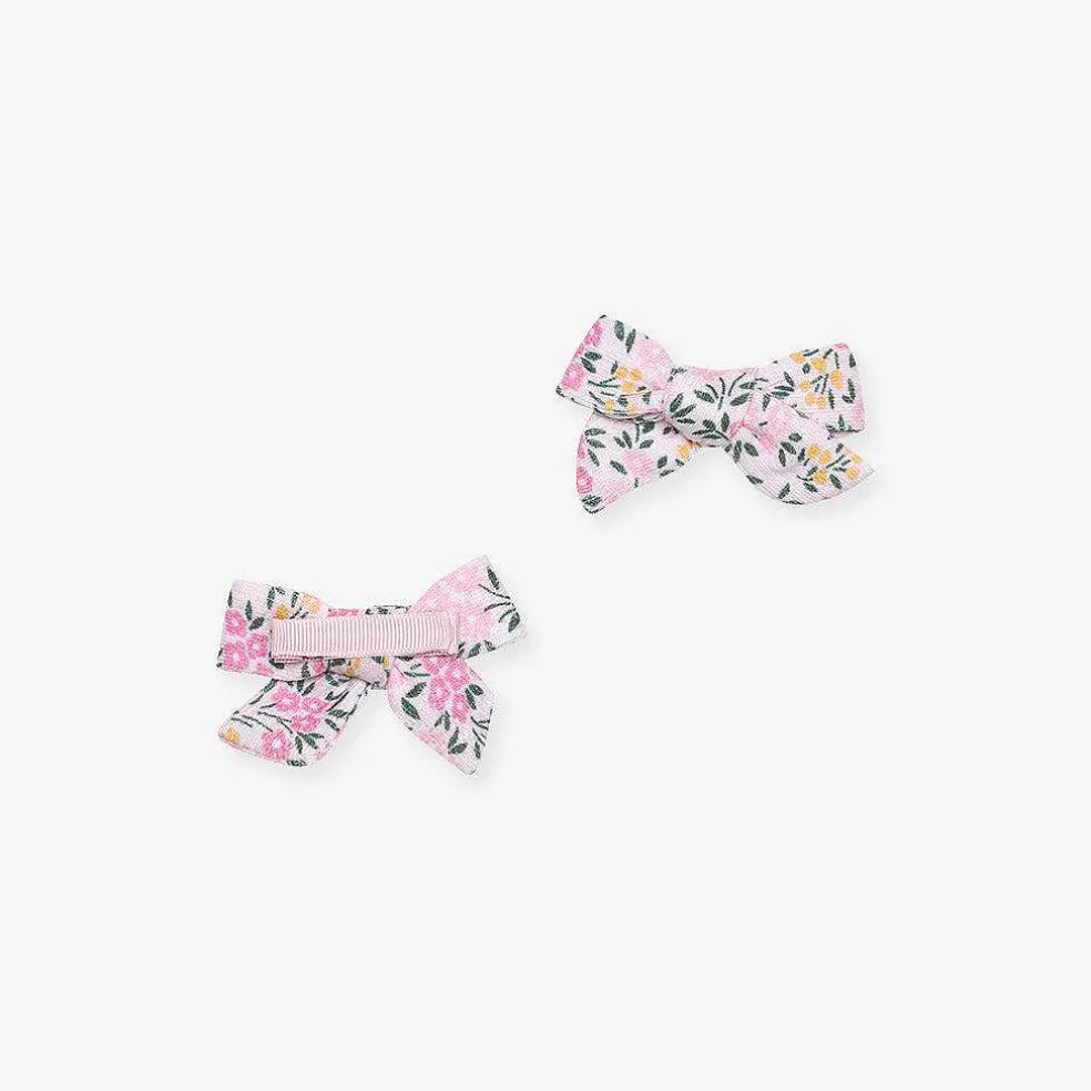 Posh Peanut Pointelle Mini Bow Hair Clips Discount