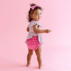 Posh Peanut Pointelle Peplum Bummie Set Cheap
