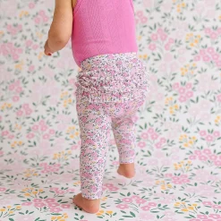 Posh Peanut Pointelle Ruffled Bum Leggings Best Sale