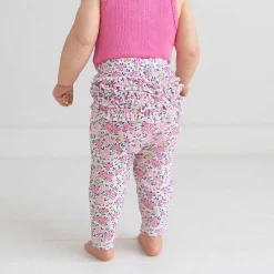 Posh Peanut Pointelle Ruffled Bum Leggings Best Sale