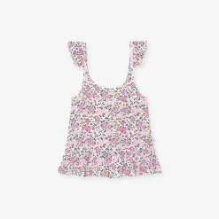 Posh Peanut Pointelle Ruffled Tank Store