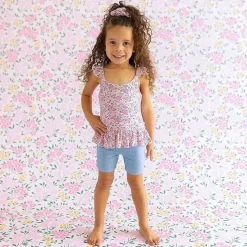 Posh Peanut Pointelle Ruffled Tank Store