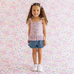 Posh Peanut Pointelle Ruffled Tank Store