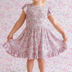 Posh Peanut Pointelle Ruffled Twirl Dress Outlet