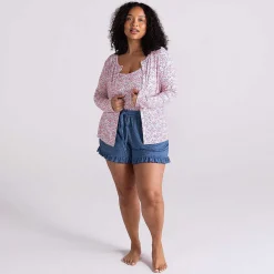 Posh Peanut Pointelle Women'S Cardigan Flash Sale