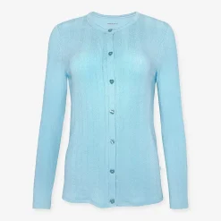Posh Peanut Pointelle Women'S Cardigan Cheap