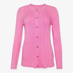 Posh Peanut Pointelle Women'S Cardigan New