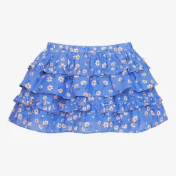Posh Peanut Poplin Ruffled Mini Skirt Outlet