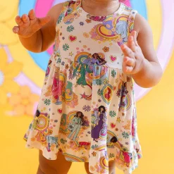 Posh Peanut Racerback Ruffled Bodysuit Dress Best