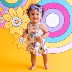 Posh Peanut Racerback Ruffled Bodysuit Dress Best