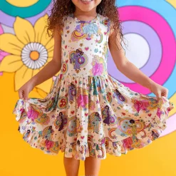 Posh Peanut Racerback Ruffled Twirl Dress Store