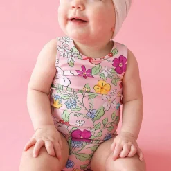 Posh Peanut Reversible One Piece Swimsuit New