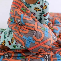 Posh Peanut Reversible Quilted Patoo® Blanket Cheap