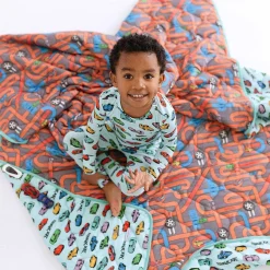 Posh Peanut Reversible Quilted Patoo® Blanket Cheap