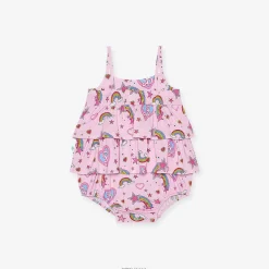 Posh Peanut Ruffled Bubble Romper Store