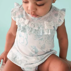 Posh Peanut Ruffled Bubble Romper Clearance