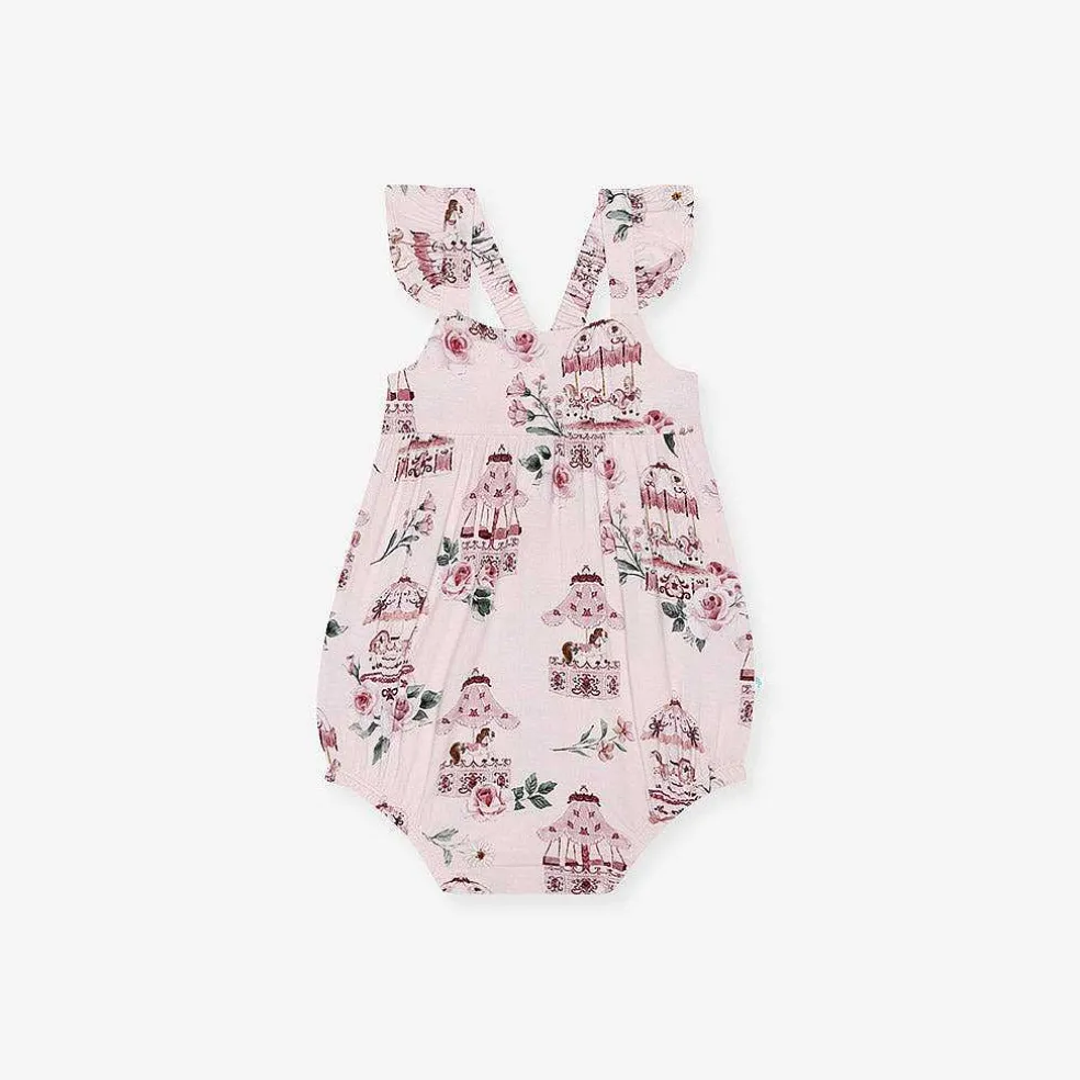 Posh Peanut Ruffled Bubble Romper Clearance