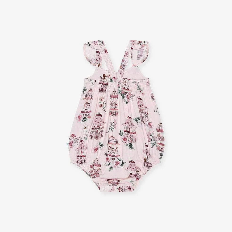 Posh Peanut Ruffled Bubble Romper Clearance