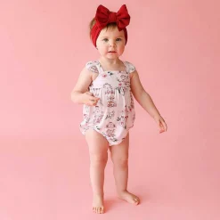 Posh Peanut Ruffled Bubble Romper Clearance