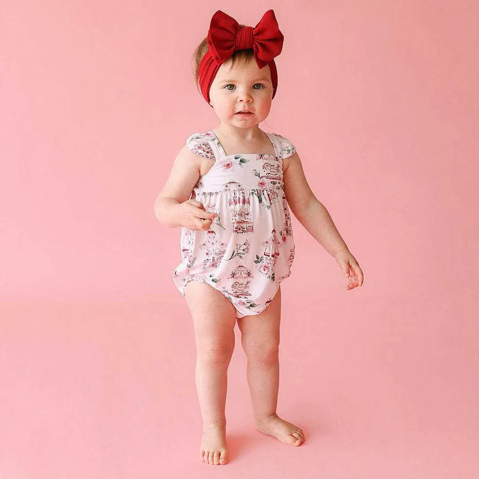 Posh Peanut Ruffled Bubble Romper Clearance