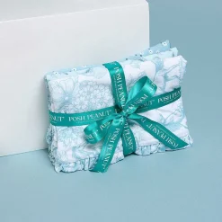 Posh Peanut Ruffled Burp Cloth Set Cheap